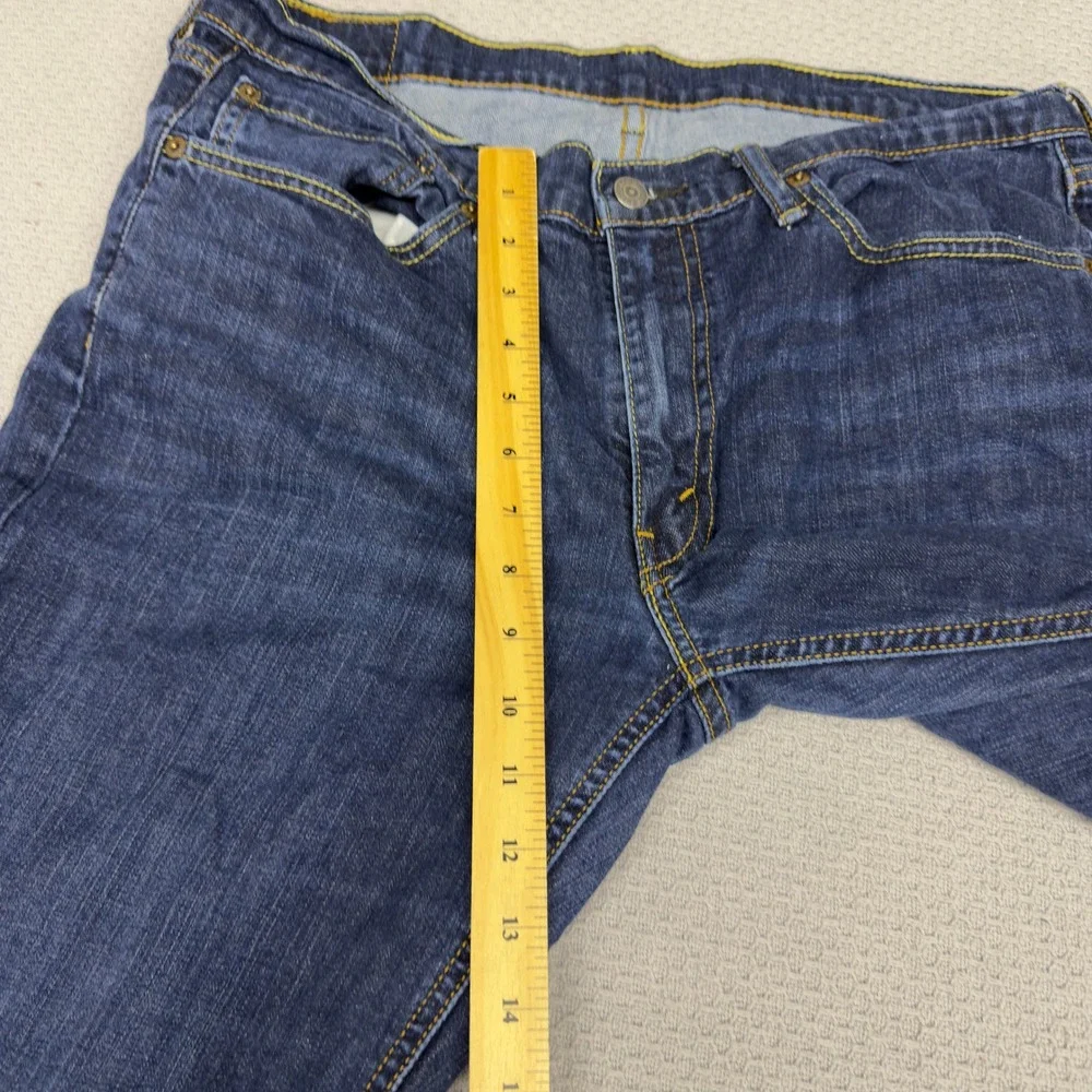 Levis 541 Jeans Mens 34x32 Blue Medium Wash Denim Athletic Taper Faded Casual